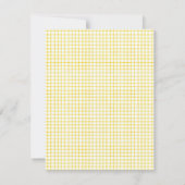 Sweet Watercolor Baby Chicks Baby Shower Dankeskarte (Rückseite)