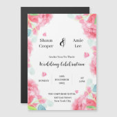 Sweet Watercolor Boho Wedding Einladung (Vorne/Hinten)