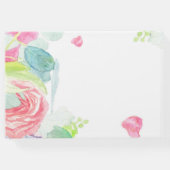 Sweet Watercolor Boho Wedding Gästebuch (Rückseite)