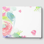 Sweet Watercolor Boho Wedding Gästebuch (Rückseite)