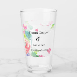 Sweet Watercolor Boho Wedding Glas