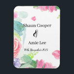 Sweet Watercolor Boho Wedding Magnet<br><div class="desc">Diese mit Liebe und Sorgfalt entworfenen Designs zeichnen sich durch ein zartes Aquarellwerk aus, das die Schönheit und das Wesen einer böhmischen Hochzeit erahnen lässt. Die sanften Pinselstriche und Pastelltöne des Aquarelldesigns schaffen eine romantische und bezaubernde Atmosphäre, die perfekt für Ihren besondere Anlass ist.</div>