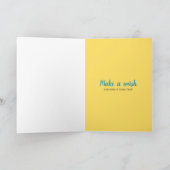 Sweet Watercolor Bouquet Birthday Karte (Innenseite)