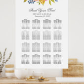 Sweet Watercolor Bouquet | Sitzdiagramm Poster (Küche)