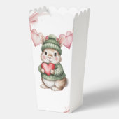 Sweet Watercolor Bunny Baby Shower  Geschenkschachtel (Rückseite)