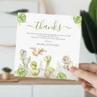 Sweet Watercolor Dinosaur Babydusche
