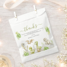 Sweet Watercolor Dinosaur Babydusche