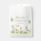 Sweet Watercolor Dinosaur Babydusche Geschenktütchen (Vorderseite)