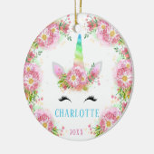 Sweet Watercolor Einhorn Weihnachtsschmuck (Links)