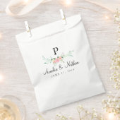 Sweet Watercolor Floral Pink Gefallen Taschen Geschenktütchen (Ausgeschnitten)