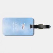 Sweet Watercolor-Flugzeug Gepäckanhänger (Rückseite horizontal)