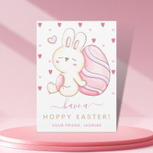Sweet Watercolor Oster Bunny Pink Egg Kinder Freun