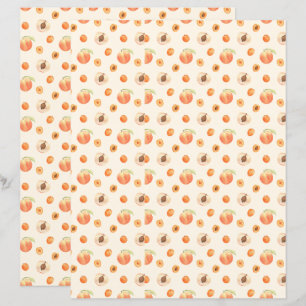 Sweet Watercolor Peach Muster