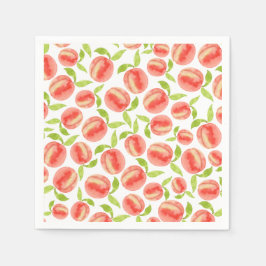 Sweet Watercolor Peach Muster Serviette