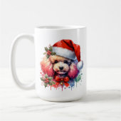 Sweet Watercolor Poodle Personalisiert Kaffeetasse (Links)