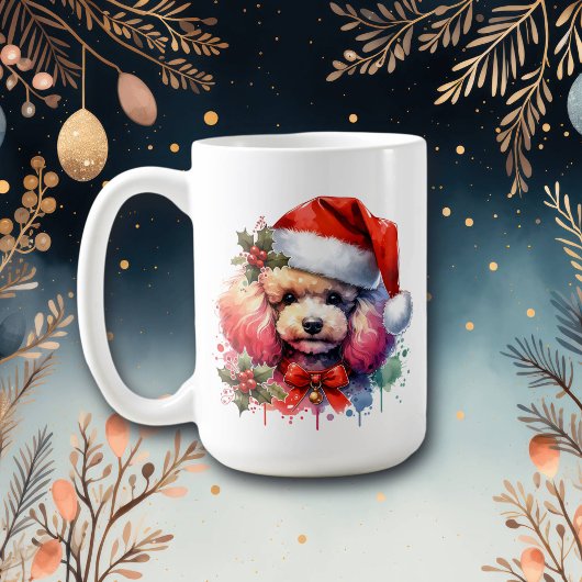 Sweet Watercolor Poodle Personalisiert Kaffeetasse