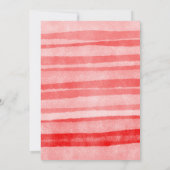 Sweet Watercolor Strawberries Berry Erster Geburts Einladung (Rückseite)