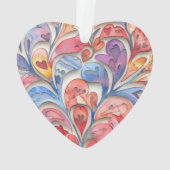 Sweet Watercolor Valentine Ornament (Rückseite)