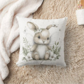 Sweet watercolour fairy bunny illustration kissen (Decke)