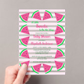 Sweet Watermelon Baby Dusche Acryleinladungen (Insitu (Handheld))