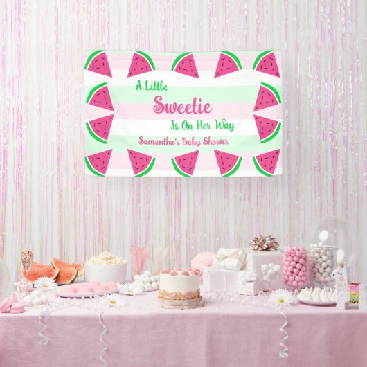 Sweet Watermelon Baby Dusche Banner (Party)
