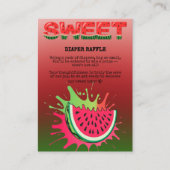 Sweet Watermelon Baby Dusche Begleitkarte (Vorderseite)