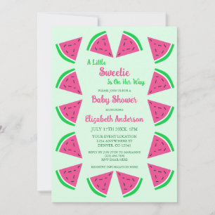 Sweet Watermelon Baby Dusche Einladung