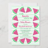 Sweet Watermelon Baby Dusche Einladung (Vorderseite)