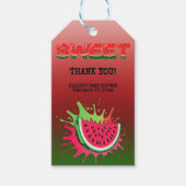 Sweet Watermelon Baby Dusche Geschenkanhänger (Vorderseite)