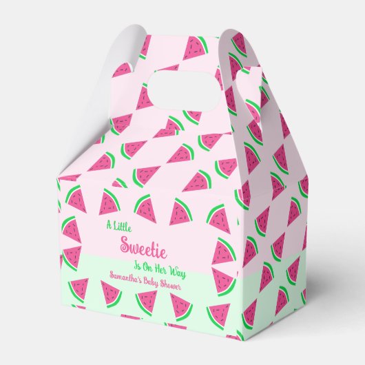 Sweet Watermelon Baby Dusche Geschenkschachtel (Vorderseite)