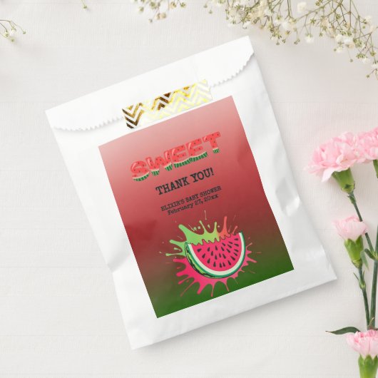 Sweet Watermelon Baby Dusche Geschenktütchen (Versiegelt)