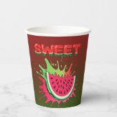 Sweet Watermelon Baby Dusche Pappbecher (Vorderseite)