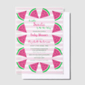 Sweet Watermelon Baby Dusche Pergament Einladungen (Versetzt)
