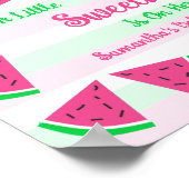Sweet Watermelon Baby Dusche Poster (Ecke)