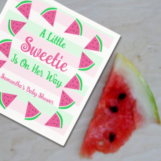 Sweet Watermelon Baby Dusche Serviette