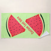 Sweet Watermelon Beach Handtuch Custom Text and Co (Vorderseite)