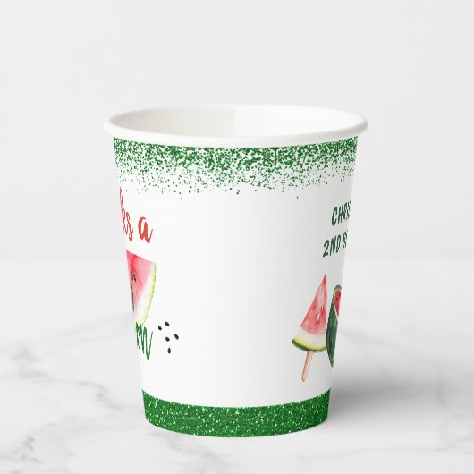 Sweet Watermelon Danke an Melon Birthday Party Pappbecher (Links)