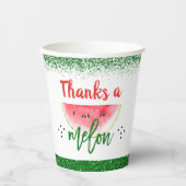 Sweet Watermelon Danke an Melon Birthday Party Pappbecher (Vorderseite)