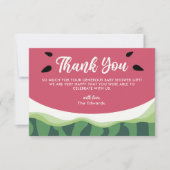 Sweet Watermelon Danke Summer Baby Dusche (Vorderseite)