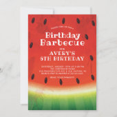 Sweet Watermelon FOTO Geburtstag Einladung (Vorderseite)