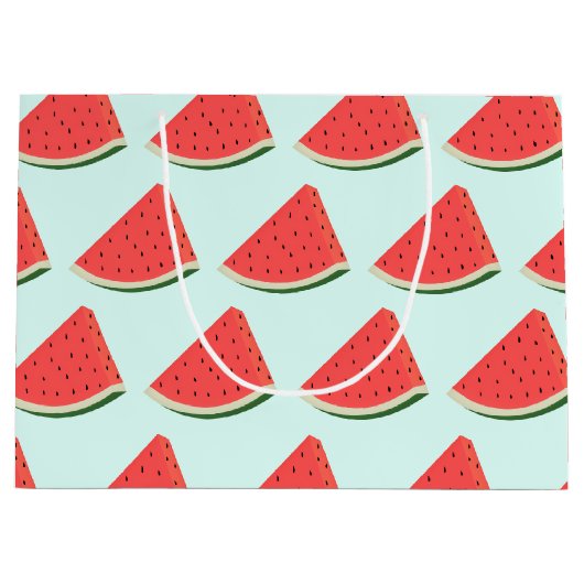 Sweet Watermelon Funny Gift Bag Große Geschenktüte (Vorderseite)