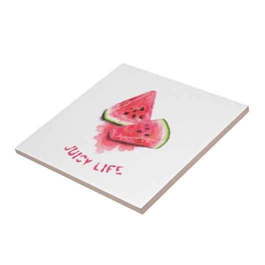 Sweet Watermelon Funny Keramik Tile - Benutzerdefi Fliese (Seite)
