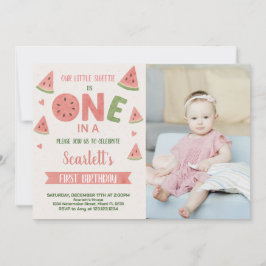 Sweet Watermelon Geburtstag Einladung für Kinder