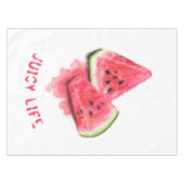 Sweet Watermelon Kitchen Tablecloth - Custom Text Tischdecke (Vorderseite (Horizontal))