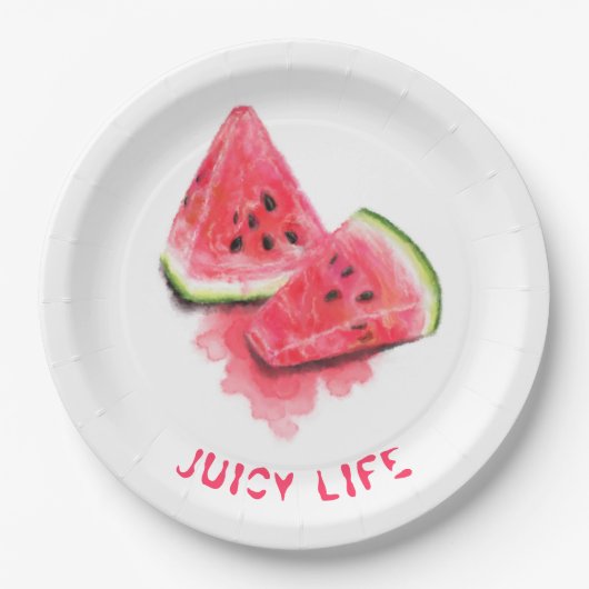 Sweet Watermelon Paper Teller - Custom Text (Vorderseite)