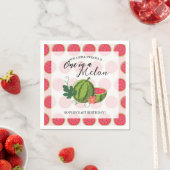 Sweet Watermelon Ribbon Einladung Serviette (Beispiel)