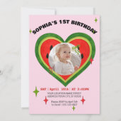 Sweet Watermelon Ribbon Sommer Einladung (Rückseite)