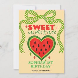 Sweet Watermelon Ribbon Sommer Einladung