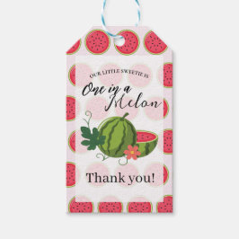 Sweet Watermelon Ribbon Sommer Einladung Geschenkanhänger