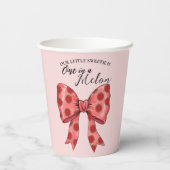 Sweet Watermelon Ribbon Sommer Pappbecher (Rückseite)